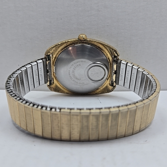 Mens Vintage 70’s Timex Dynabeat Electric Watch Gold Tone New Battery - Picture 7 of 12